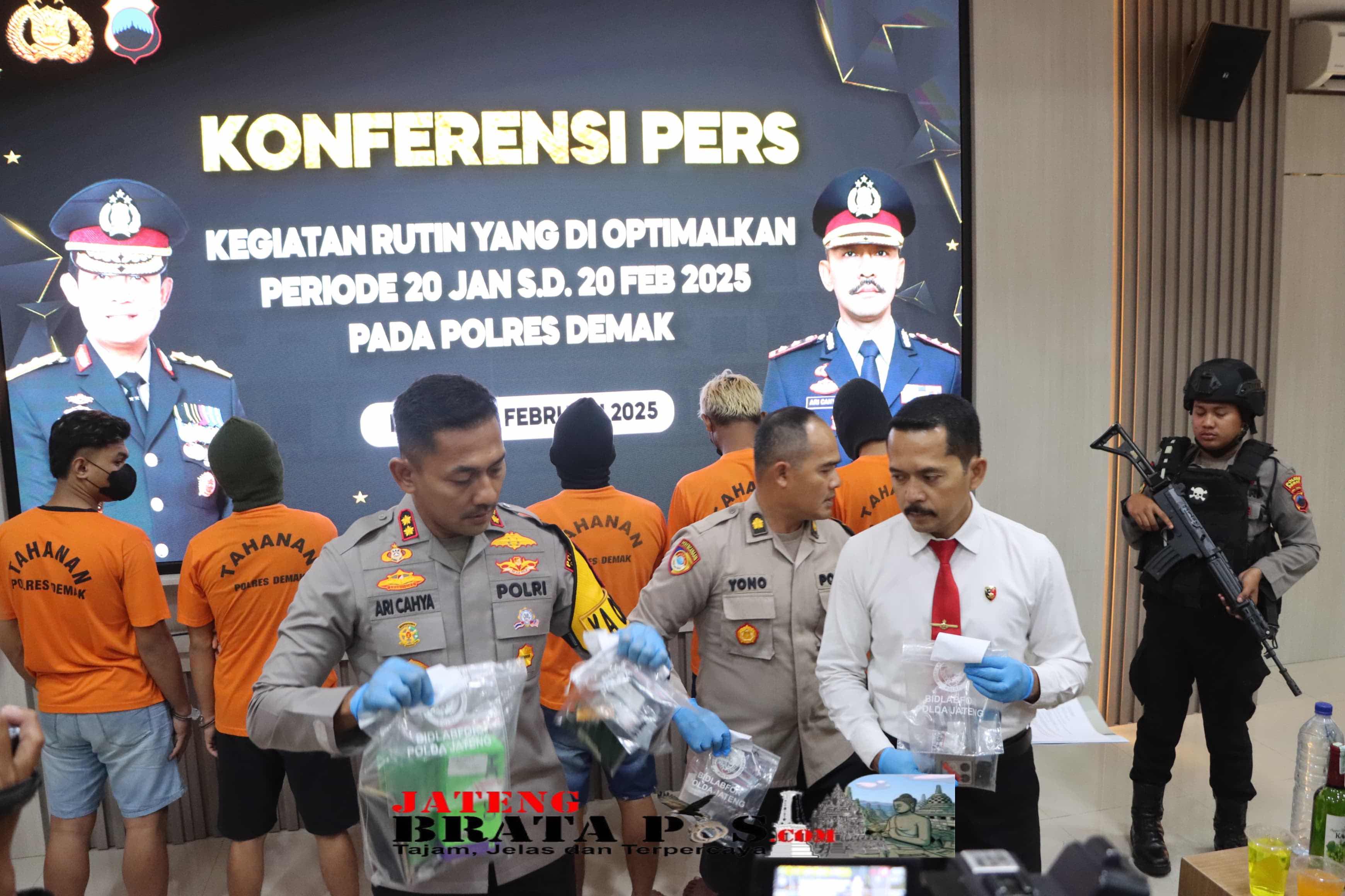 Keberhasilan Polres Demak Dalam Satu Bulan Terakhir Dipaparkan Kapolres Demak