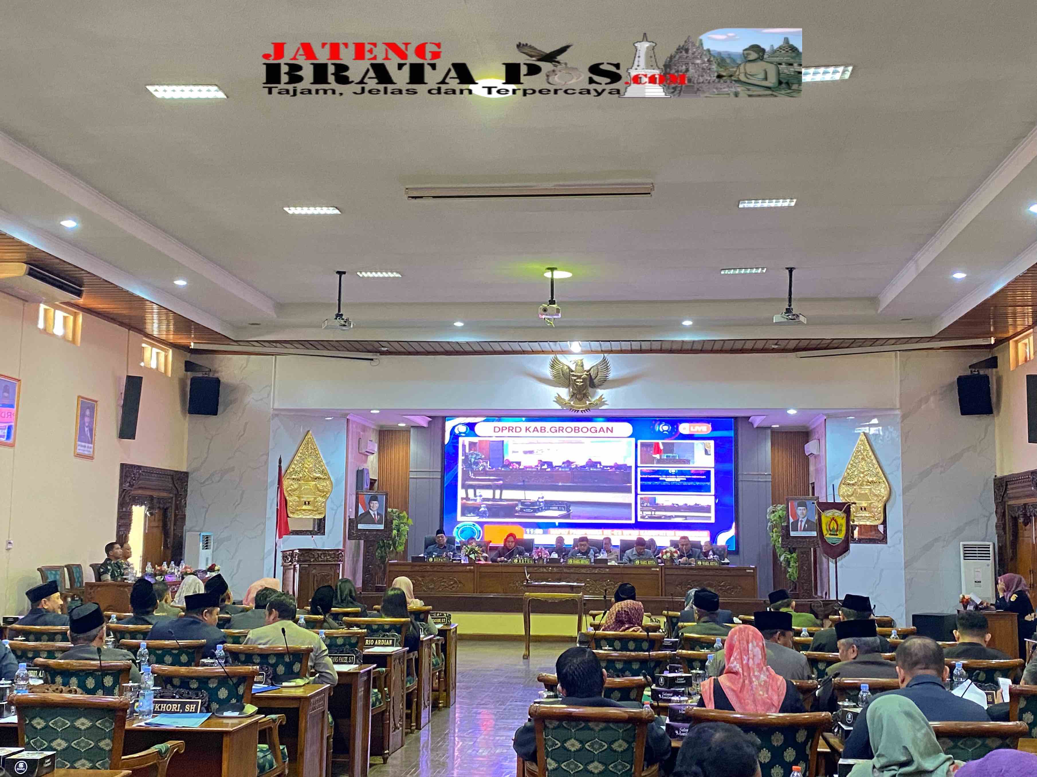 Rapat Paripurna Ke-24 DPRD Grobogan Bahas Perubahan APBD 2025