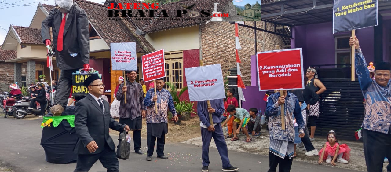 Warga Bletukan Meriahkan HUT RI Ke-80 Dengan Lomba Karnaval