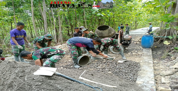 Satgas TMMD Kodim 0730/Gunungkidul Terus Kebut Penyelesaian Sasaran Fisik Menjelang Penutupan