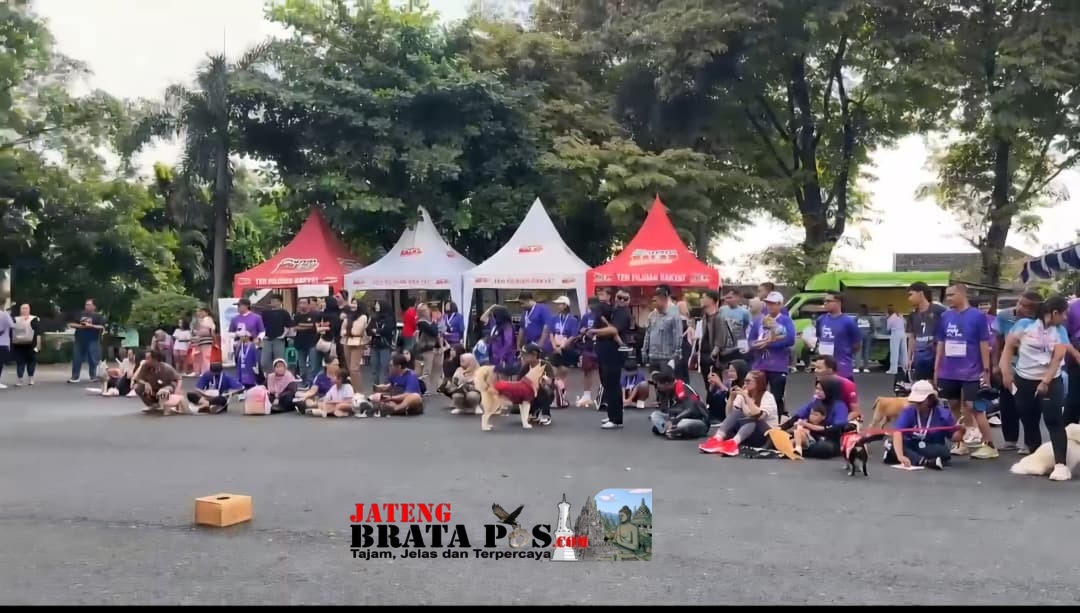 Unit K9 Polres Wonogiri Meriahkan Fun Run With Pet